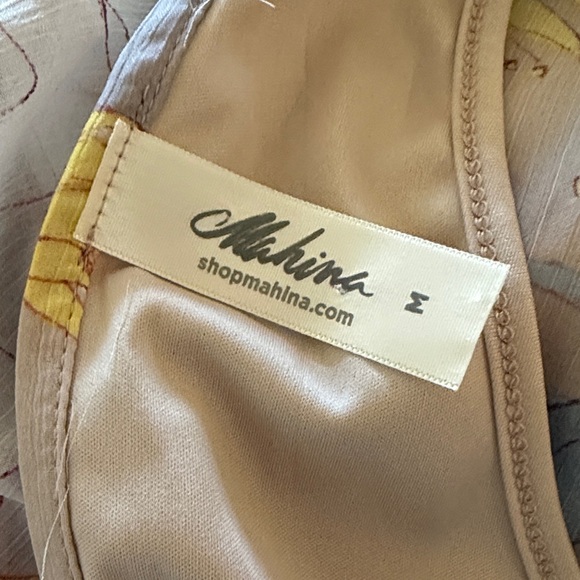 Mahina Multi Colored Floral Mini Dress Size Medium - Picture 7 of 7